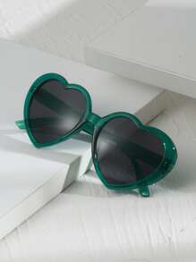 1 pièce Lunettes de mode vintage en forme de cœur Y2K, pour les vacances, les fêtes et les rassemblements, pour les vacances d'été à la plage, l'extérieur et les voyages