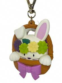 Plush Keychains - White and Pink - View 5