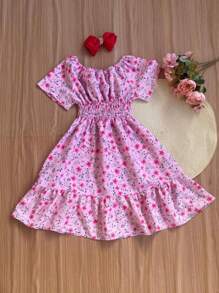 Princess Sleeve Floral Dress