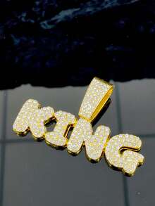 Europe And America Hip Hop Pendant Necklace Jewelry Letter KING Pendant With Cuban Chain Cool Men Gift - Pendant Necklace - View 22