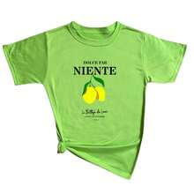 Playera Blusa De Limones"Dolce Far Niente" – Disfruta el Placer de No Hacer Nada con Estilo - Verde Lima - Ver 3