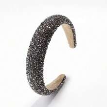 A High-Crown Hairband With Individualized Cubic Diamonds For Hair Fixation, A Chic And Versatile Accessory For Women. Headbands Hair Hoop - Multicolor - View 12