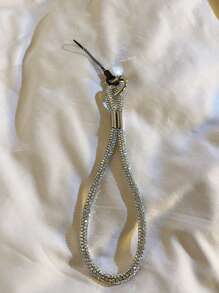 1 pieza Cordón de teléfono móvil con rhinestones, accesorio de moda de sujeción manual para decorar la funda del teléfono móvil como regalo para mujeres, madre, familia, amigos, cumpleaños, festividades