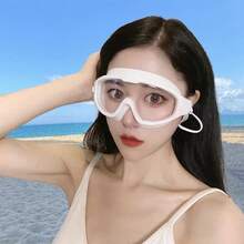 Waterproof Anti-Fog High Definition Swimming Goggles With Ear Plugs, For Men And Women, Suitable For Swimming Training And Leisure