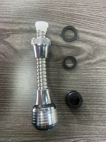 1/3pcs Rotatable Faucet Extender Measuring 5.7 Inches In Length And 1.37 Inches In Width, Featuring 2 Longer Modes, Rotation, And Splash Proof Nozzles, Capable Of Upgrading Kitchen Water-Saving!