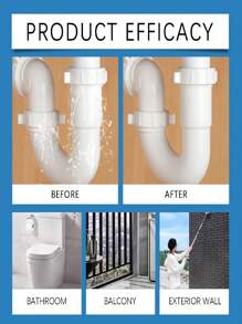 Recubrimiento transparente, resistente al agua, resistente a la intemperie, resistente a las grietas y elástico para sellado, apto para una fácil construcción