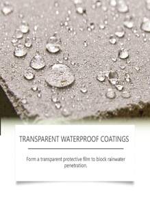 Recubrimiento transparente, resistente al agua, resistente a la intemperie, resistente a las grietas y elástico para sellado, apto para una fácil construcción
