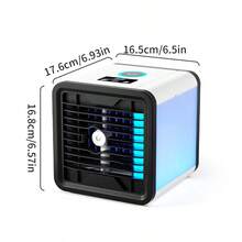 New Household Air Conditioner Fan With Mist Spray Cooling, Small Air Conditioner Fan, USB Powered Portable Mist Humidifier & Mini Air Cooler
