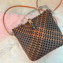 Buckle Hardware Clasp For DIY Handcraft Bag Closure, Fabric Weaving Accessories, High-Quality Metal & PU Material, Versatile Design