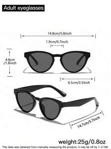 1/2/3 PCS Women's Acrylic Casual Cat Eye Fashion Eyewear For Daily Wear, Vacation Play, Parties And Holiday Gifts For Summer Beach Vacation,Outdoor,Travel