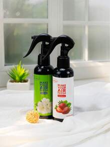 1 peça/2 peças, 150ml/5,07oz, Spray de Aromaterapia com Extrato Vegetal, Purificador de Ar Forte para Roupas, Casa e Carro, Difusor de Aroma, Emissão Natural para Remover Odores, Tornar o Ar Fresco, Acalmar Emoções, Criar uma Atmosfera Romântica, Baunilha, Chiclete, Cereja, Morango, Jasmim, Limão, Gelo Preto, Carro Novo, Colônia, Adequado para Decoração Doméstica, Carros, Salas de Estar, Quartos, Banheiros, Salas de Estudo, Presentes de Aniversário e Formatura, Portátil