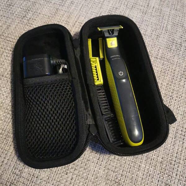 Norelco OneBlade QP2520/90 QP2520/70 QP2734/30 QP6551/30 QP2824/30 QP6651/30 tragbare Aufbewahrungstasche für Trimmer, aus Nylonmaterial mit Griff