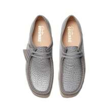 Clarks Wallabee Grey Croc - Grey Croc - View 3