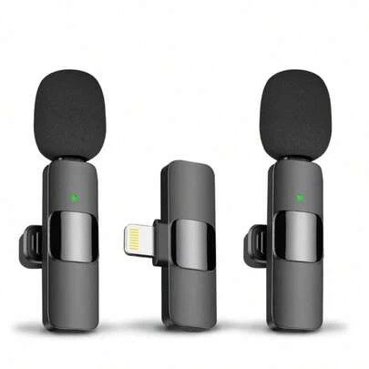 Microfone Lapela Sem Fio Plug And Play Para iPhone/Android Tipo C