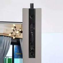 Perno de acero inoxidable negro de 6 pulgadas, adecuado para instalación en puertas de madera de dormitorios, estudios y baños. - Negro - Ver 2