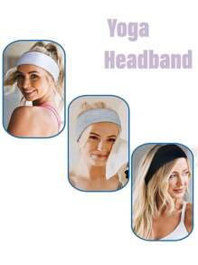 1 Stück hellbraunes einfarbiges Sport-Yoga-Stirnband, schweißabsorbierendes elastisches Haarband für Männer & Frauen, Laufen, Fitness Turban Stirnband Schweißband