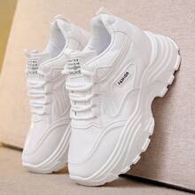 Zapatillas de mujer, zapatillas de running para mujer, zapatos de malla para mujer, nuevos zapatos de mujer 2025, zapatos de senderismo, zapatos de viaje, zapatos de malla transpirables, tenis voluminosos, zapatillas de running con suela antideslizante y gruesa - Beis - Ver 5