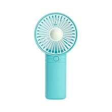 1 pieza Ventilador de mano mini unisex para pareja, alimentado por batería (Batería no incluida), ventilador portátil de enfriamiento de verano, con soporte, diseño minimalista de unicolor, adecuado para uso diario - Multicolor - Ver 13