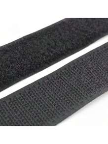 1 par de 3m/118 pulgadas Cinta adhesiva con gancho y bucle de doble cara, Fuerte tira de fijación para cortinas, ventanas y barras autoadhesivas para puerta