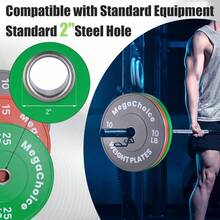 Color Bumper Plates,Bumper Weight Plate Set 2Inch,10-55 Lb 100lb 160lb Barbell Weight Plates For Home Gym,Strength Training Plate For Weight Lifting Single,Pairs,Set Options - orange15LB - View 6