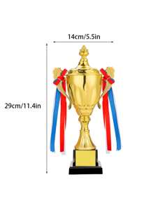 قطعة واحدة كأس معدني مخصص لكرة القدم والسلة والريشة، ذهبي فضي برونزي، مصنوع من سبيكة حديدية وخامة ABS، كأس جوائز المنافسة الرياضية لألعاب كرة القدم والتنس، أنيق، عصري، هايبر، كاجوال، شيك بسيط، شخصي، مخصص، فريد من نوعه، أزياء الرجال، خزانة قياسية ،أنماط الشارع والأساسية للرجال، هدايا مثالية للرجال، الأصدقاء والعائلة، للأعياد والعطلات والمدرسة والمنافسات الرياضية