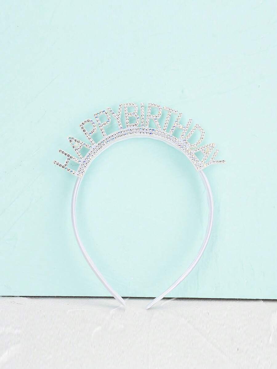 1/3PCS Birthday Tiaras,Rhinestone Birthday Tiara,Silver Queen Crown,Birthday Headband,Tiaras And Crowns For Women,Happy Birthday Party Accessories Supplies Favors,Gift - Multicolor - View 1