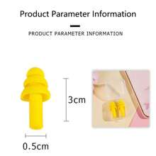 10pcs Waterproof Silicone Ear Plugs For Sleeping Noise-Proof Soft Reusable Sleep Plugs For Travel, Home, Office Adults Sensitive Sleepers(Blue)