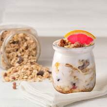 6 Pcs Glass Jars With Cork Lids, Small Yogurt Jars With Lid, Small Glass Bottles, Pudding Jars Glass Favor Containers, Mini Containers With Cork Lids, For Candy Cake Jam Honey Wedding Favor With Label Tag String - Clear - View 8