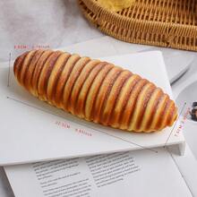 1个逼真可撕面包毛毛虫模型食物道具，减压挤压玩具，工艺装饰摆件 - 彩色 - 查看 6