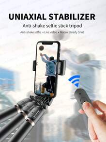 AXNEN Handliche Smartphone Gimbal Handstabilisator mit Stativ Selfie-Stick, faltbarer Gimbal mit kabellosem Fernbedienung für Smartphones