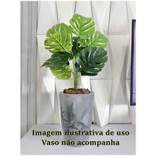 Artificial Plant Adam's Rib 12 Leaves Home Decoration - Green - View 2