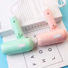 Mini Secadora De Cabello Pelo Portatil Potente Plegable 450w barberia. Ventilador (secador) de cabello portátil plegable mini para uso doméstico, ideal para dormitorios de estudiantes y viajes. Secador de cabello de alta potencia de 450W con aire frío/caliente, perfecto como regalo.  ideal como regalo festivo, para novia o regalo para personas mayores/padres/abuelos. - Rosa - Ver 2