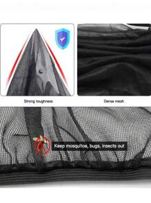 Parasol universal para autos y SUV, protección UV y anti-mosquitos de gasa elástica para ventanas, parasol para ventanas laterales delanteras y traseras, nuevo accesorio protector de malla