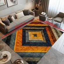 1 件豪华欧式复古钻石图案地毯，现代时尚几何矩形柔软防滑地毯，适用于户外、入口、客厅、卧室、洗衣房、浴室、游戏室，可机洗，4 季装饰门垫，圣诞节家居装饰 - 彩色 - 查看 15