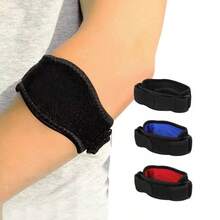 Adjustable Elbow Support Strap With Hook And Loop Closure Compression Strap For Everyday Fitness Exercise Elbow Support - Multicolor - View 2