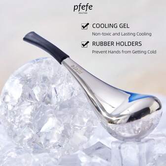 pfefe PFEFE Ice Globes Colling Globes Stainless Steel Face Beauty Cryo Sticks For Face & Eyes & Neck Puffiness Relief For Girls Women