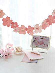 纸樱花横幅，生日派对挂饰 - 彩色 - 查看 5