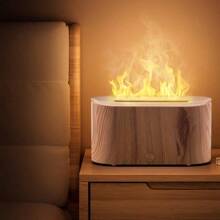 6 Colors Simulated Flame Humidifier - Single Room Humidifiers With Realistic Smoke Design, Aromatherapy Diffuser, Night Light, And Essential Oil Capability For Home, Office, And Gift Ideas