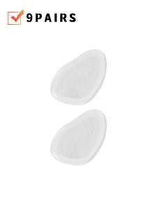 5 paires de coussins de protection en gel de silicone pour l'avant-pied, coussins de massage antidérapants et épaissis