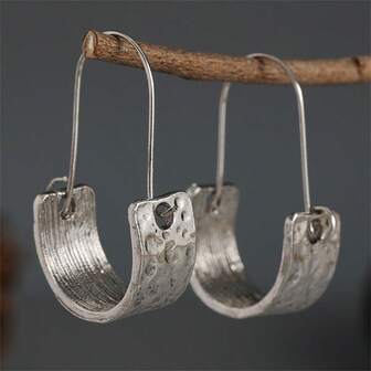 Bohemian Vintage Geometric Arc Earrings, Gift For Women, Wedding, Engagement, Anniversary