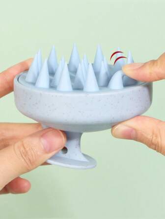 Silicone Shampoo Brush Head Scalp Massage Comb Clean The Scalp Thoroughly Body Massage Brush Bath Brush Salon Hairdressing Tool