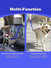Pet Car Seat Belt, Car Products Dog Safety Leash, Pet Leash, Dog Cat Seat Belt, Car Headrest Restraint, Adjustable Nylon Fabric, Dog Restraint Vehicle Seat Belt, Pet Car Accessories, Car Accessories Dog Car Seat Car Seat Covers Dog Car Seat Cover Pet Car Seat
