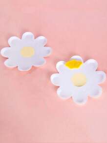 10 Pcs Daisy Paper Plates Flower Disposable Gold Foil Dessert Plates Sunflower Boho Groovy Party Plates For Summer Birthday Shower Wedding Tableware Supplies ,7 Inch/9 Inch Plate,Daisy Shape Plates White Daisy Flower Paper Food Plate Summer Spring Daisy Flower Party Decoration, Birthday, Wedding, Graduation, Cake Party, Fruit Party, Summer Party, Father's Day, Halloween, Thanksgiving, Christmas