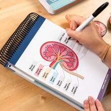 1 pièce Livret de travail coloré avec étiquettes d'anatomie, plus de 100 pages et pages effaçables - Guide d'apprentissage essentiel pour pratiquer la terminologie anatomique, plus de 100 diagrammes anatomiques, outil d'apprentissage de l'anatomie | Facile à feuilleter | Pages [couleur aléatoire], fournitures scolaires, rentrée scolaire