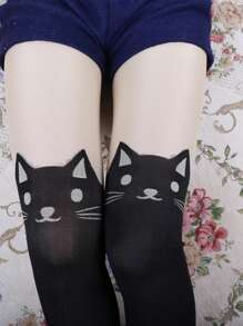 1 Pair Sexy Faux Thigh High Stockings Pantyhose Splice
