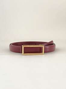 1 Stück rote Retro PU-Leder elegante Lässig Damen Gürtel, geeignet für Jeans, Anzughosen, Röcke, Alltag, Büro, Dates im Herbst/Winter, Sommer, Schule, Herbst, Halloween