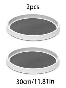 1 件/2 件防滑 Slouchy Susan 转盘、单轮旋转厨房调味品收纳盒、360 度旋转调味品架、储物架、可旋转储物托盘、桌面储物盒、梳妆台浴室 Slouchy Susan 收纳盒