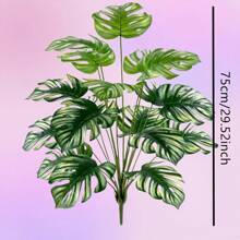 Elegant Artificial Monstera Plant - Ideal For Home And Office Decor, Anniversary And Holidays (Christmas, Easter, Thanksgiving) - For Indoor And Outdoor Use, Pot Not Included, Turtle Shape Decor