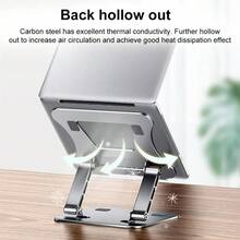 Suporte ajustável para Telefone e Tablet em liga de Alumínio, compatível com Laptops de até 17 polegadas, Suporte portátil e dobrável, Suporte com Resfriamento - Multicolorido - Visão 6