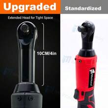 18V Extended Cordless Ratchet Wrench 3/8" 45 Ft-Lbs (60 N.M) 450RPM 2 Battery